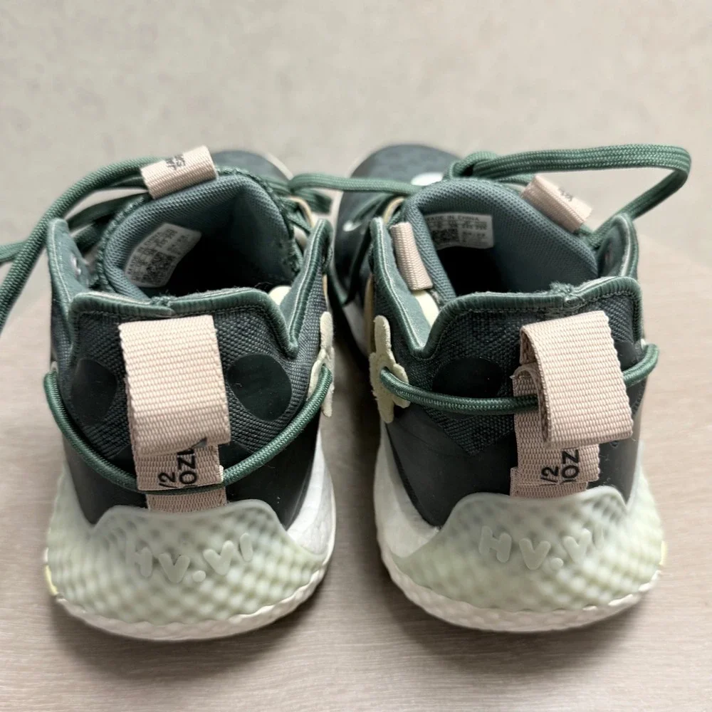 Adidas‎ James Harden Vol 6 Sz 5.5 Womens Floral Flower Green Basketball Sneaker